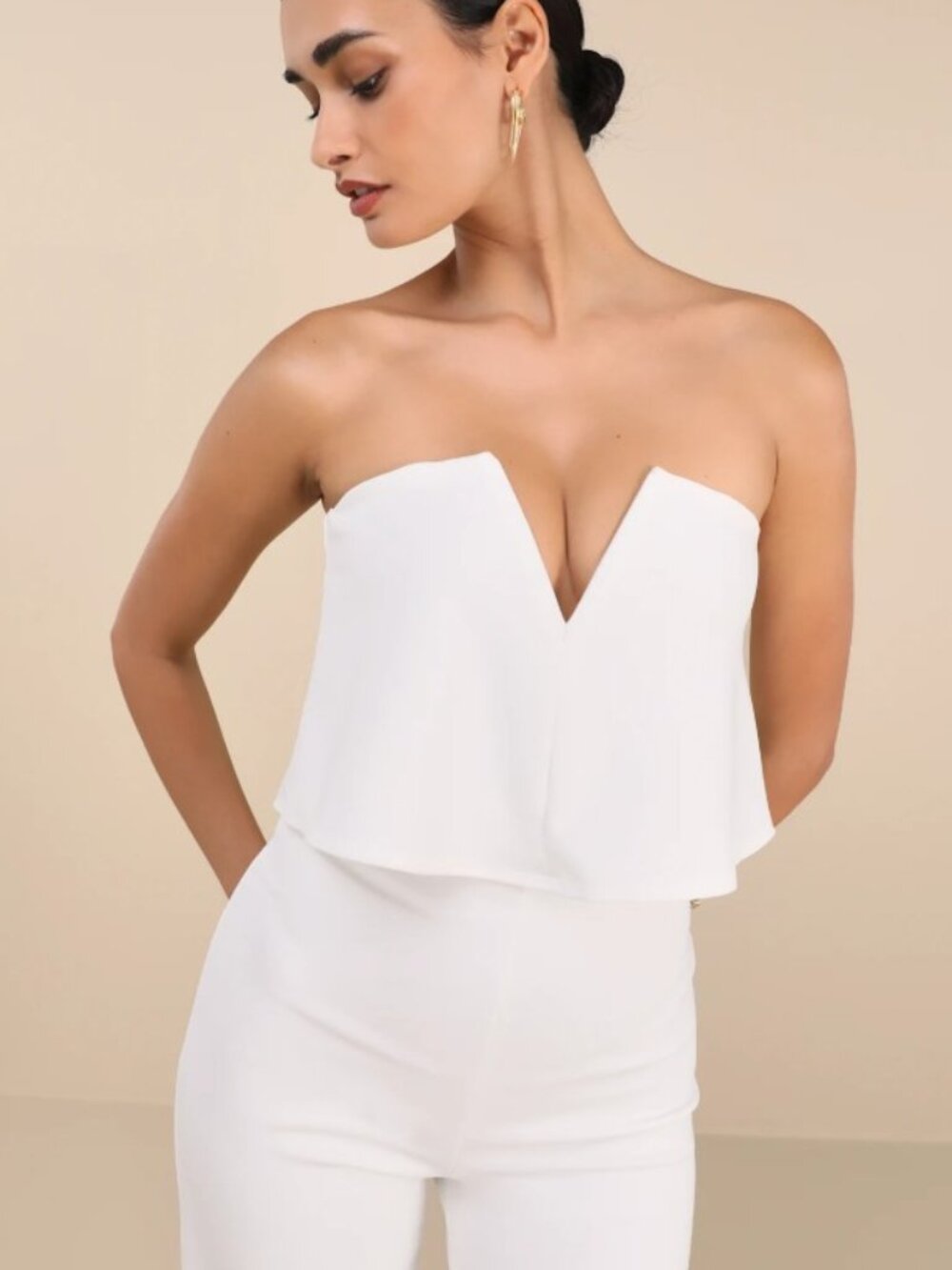 Power of Love Green Strapless Jumpsuit